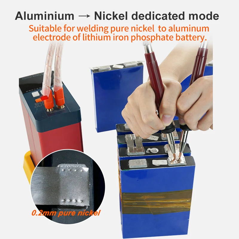 Аппарат для точечной сварки GLITTER 801H портативный алюминиевый и никелевый аппарат