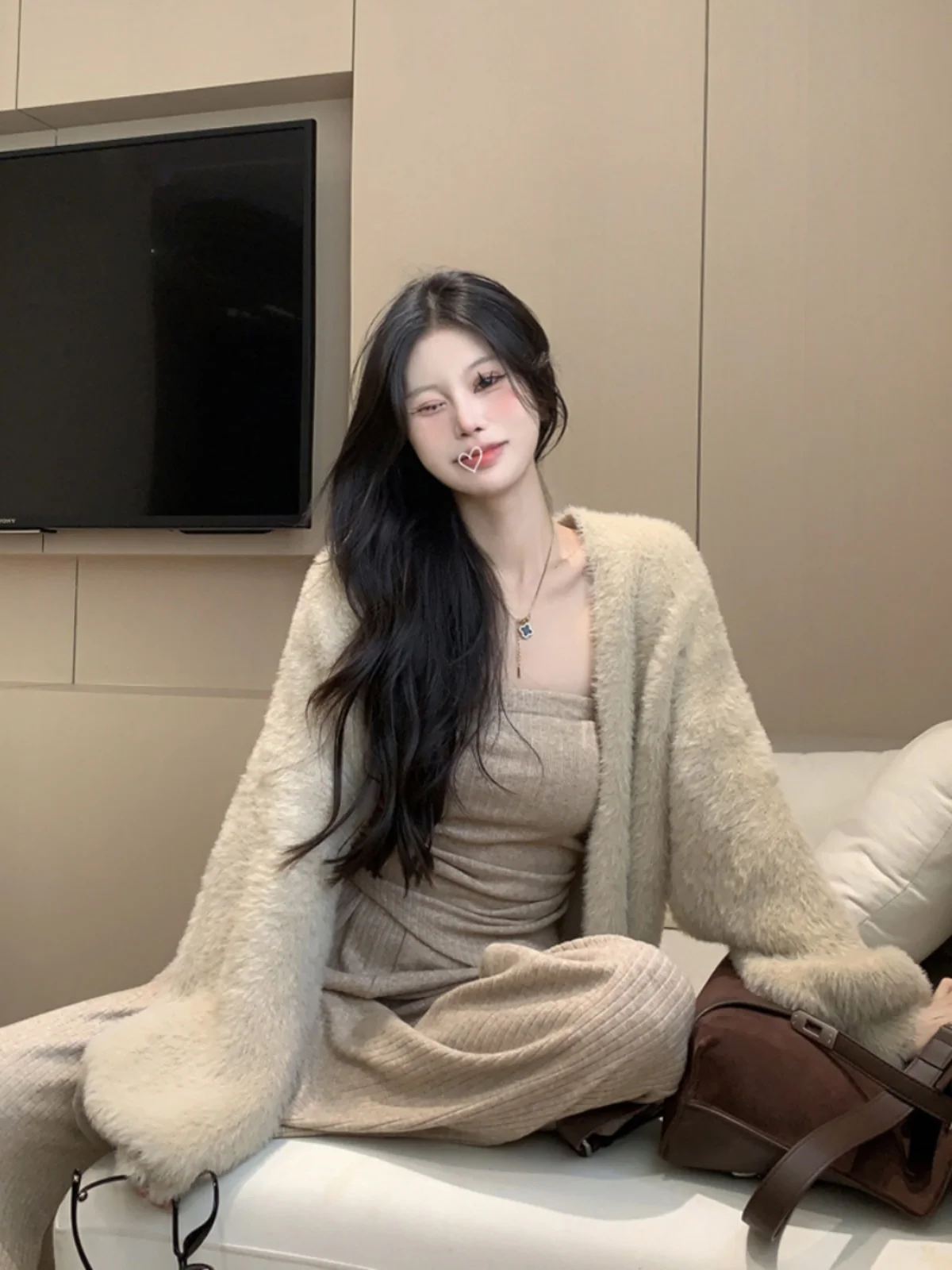 Свитер с длинными рукавами Idle Sle Pure Desire пальто асимметричный топ без рукавов