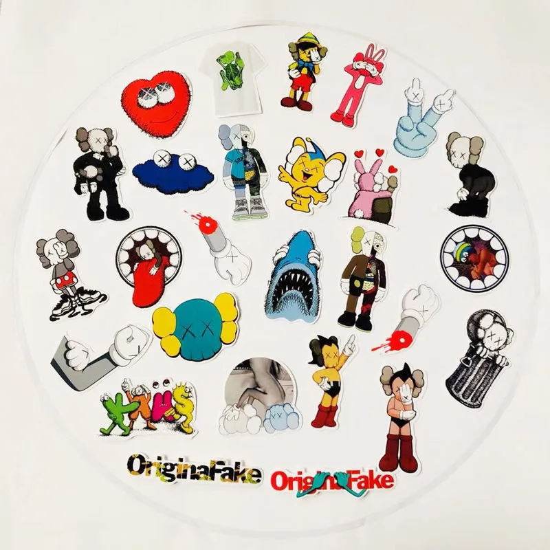 Оригинальные наклейки 27 шт./лот модная аниме-игрушка из ПВХ подарок для мальчиков