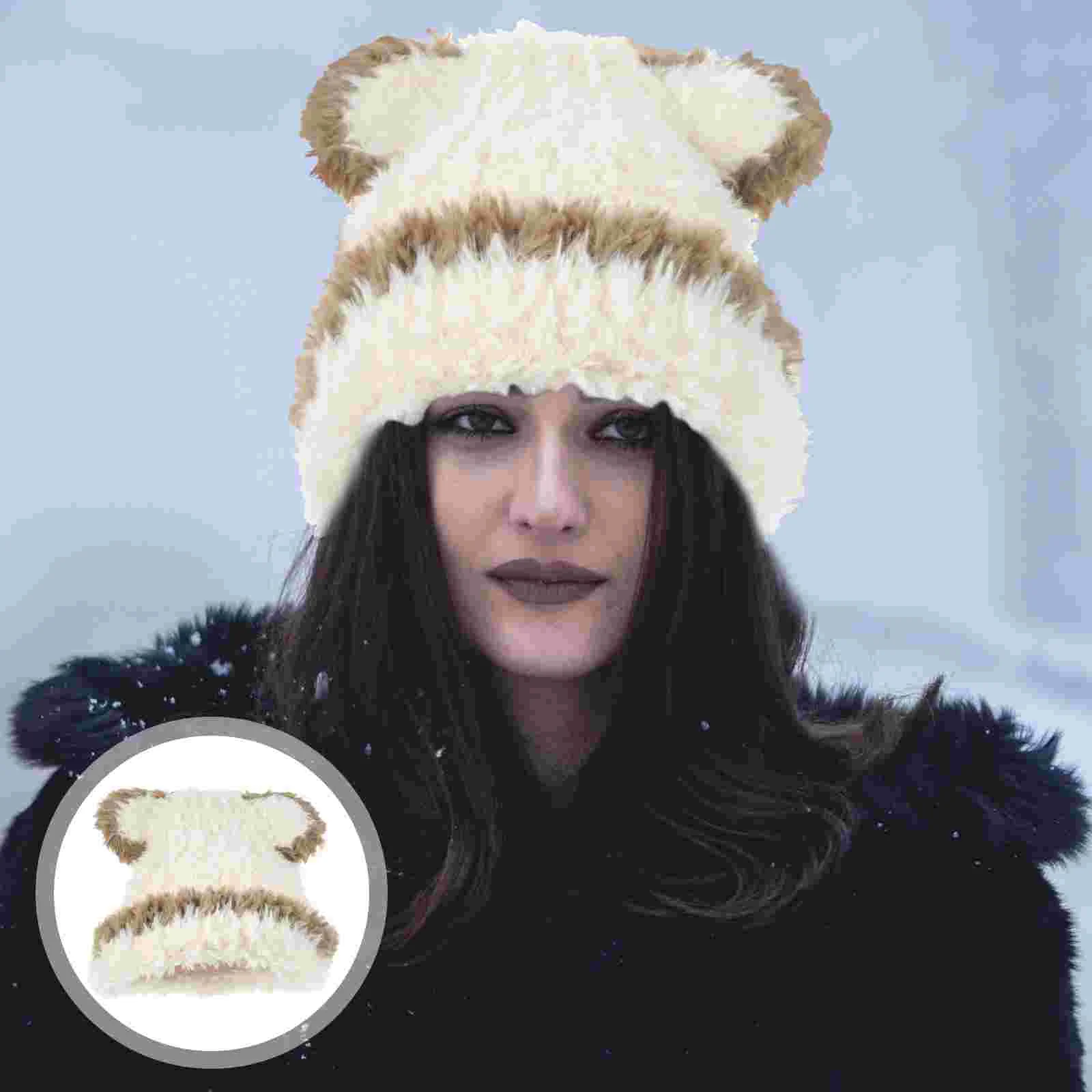

Taking Walk Warm Hat Women Outdoor Breathable Travel Beanie Fashionable Yarn