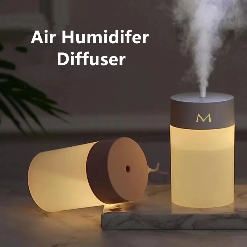

Xiaomi Mini Air Humidifier For Bedroom Office With Lamp Portable 260ML Aromatherapy Diffuser Sprayer USB Essential Oil Atomizer