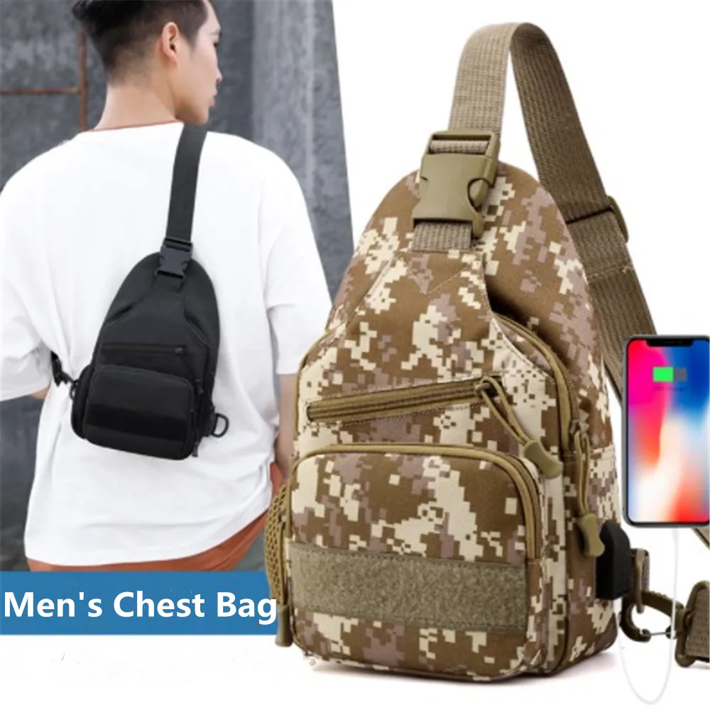 

Men's Backpack Multifunction Shoulder Crossbody Bag Handbag For Male Chest Bag Outdoor Hiking Travel Oxford Cloth Messenger Pack