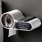 Настенная коробка для туалетной бумаги, держатель для туалетной бумаги, самоклеящаяся коробка для хранения косметики, настольный органайзер для косметики, полка для туалета