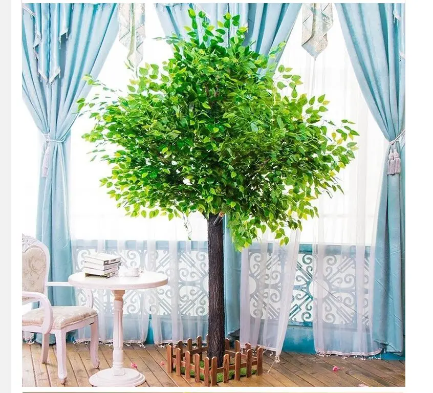 Искусственное вишневое дерево имитация растения искусственное зеленый баньян
