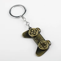 1pcs metal fashion keychain creative fun game handle key ring cute cartoon game controllers keyholder men women car keys charms