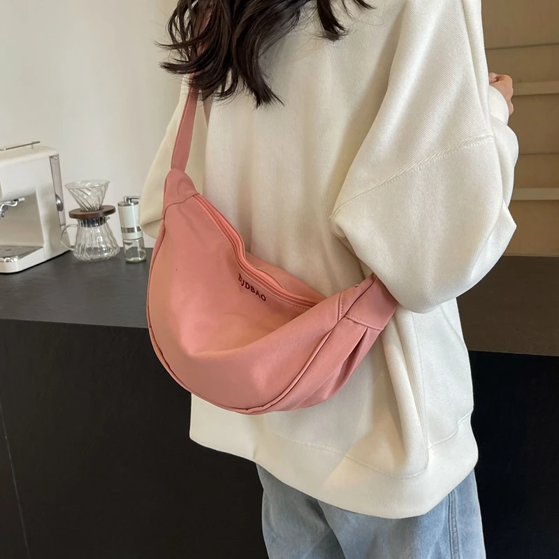 Новая простая повседневная однотонная Универсальная Женская Холщовая Сумка