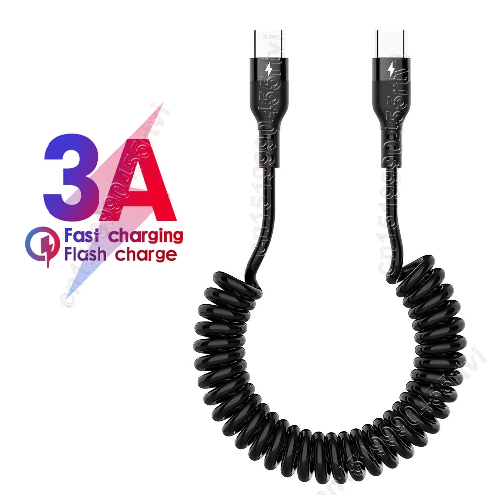 

Кабель зарядный сетевой PD, 60 Вт, 3 А, USB type-C