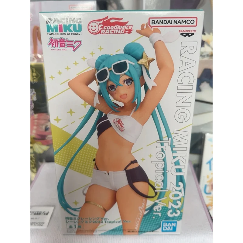 Оригинальная в наличии Banpresto Hatsune Miku Racing 2023 экшн-фигурка тропического аниме