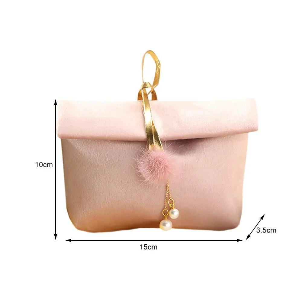 Роскошный бархатный Подарочный пакет с жемчужинами 1 шт. Рождественский день