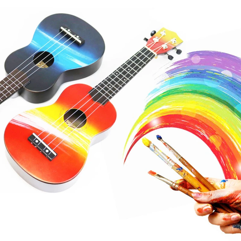 Practice Pick 21 Ukulele Learn Music Wood Ukulele Small Guitar Musical Instruments Bright Sun Adults Violao Accessories Music enlarge