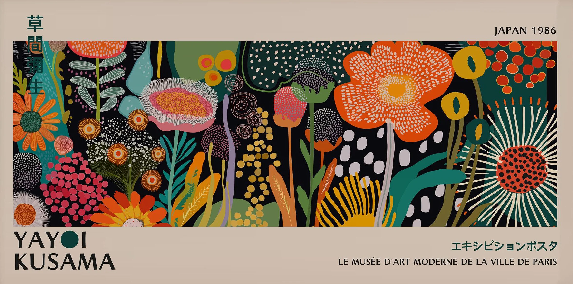 

Плакат Yayoi Kusama Jungle Landscape на холсте