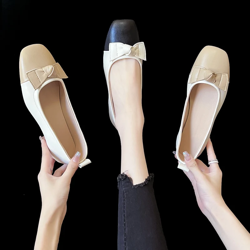 

Женские кроссовки на шнуровке, однотонные повседневные туфли из искусственной резины с квадратным носком, на плоской подошве, без застежки,...