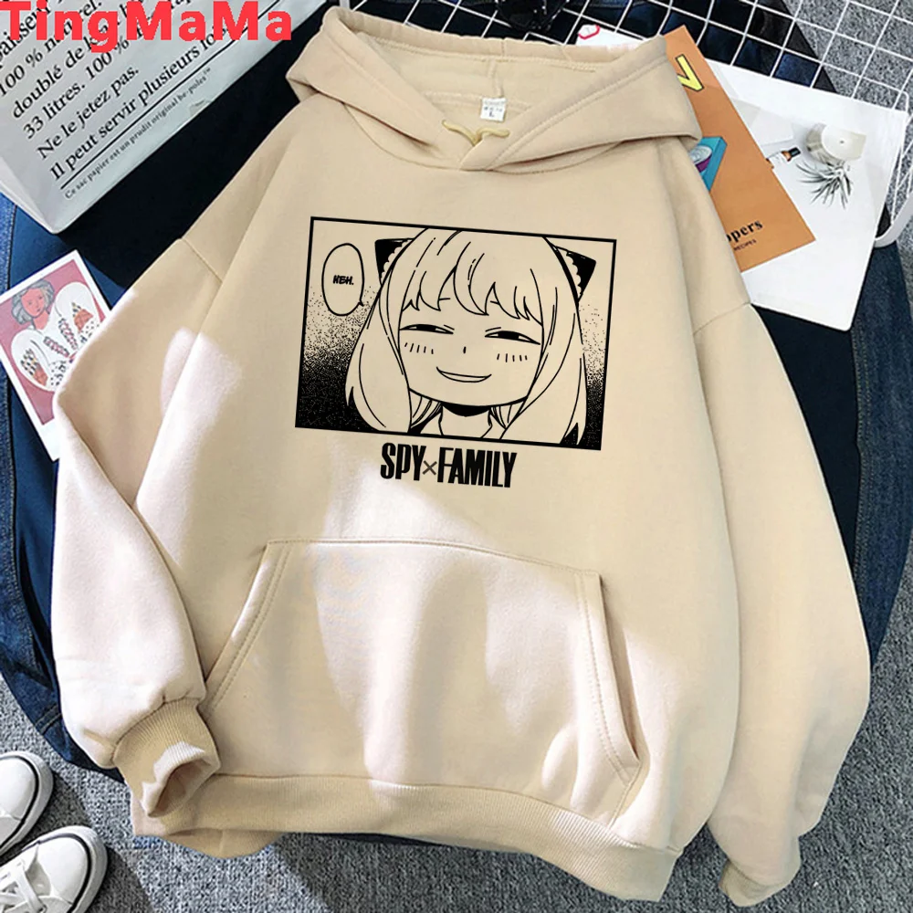 

spy x family hoodies women vintage 2023 clothes female japanese Hood