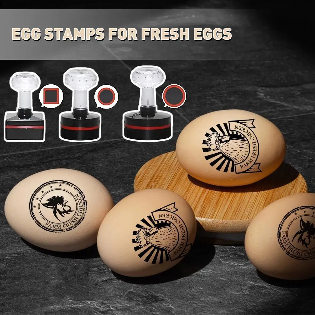 Personalized DIY Egg Stamps For Fresh Eggs Custom Easy To Use Chicken Egg Stamps H5P7