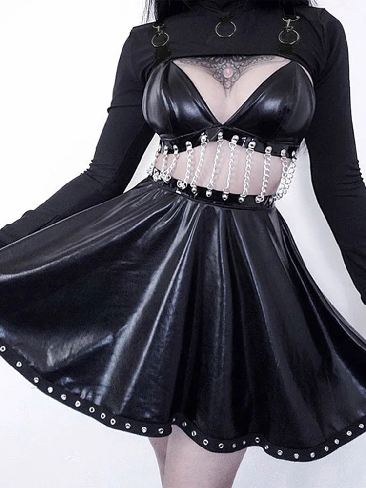 Женская футболка в стиле хип-хоп Готическая женская короткая кружевная