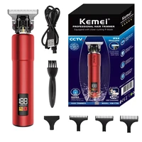 original kemei rechargeable 10w hair trimmer for men grooming powerful electric beard trimmer haircut machine finishing cordless