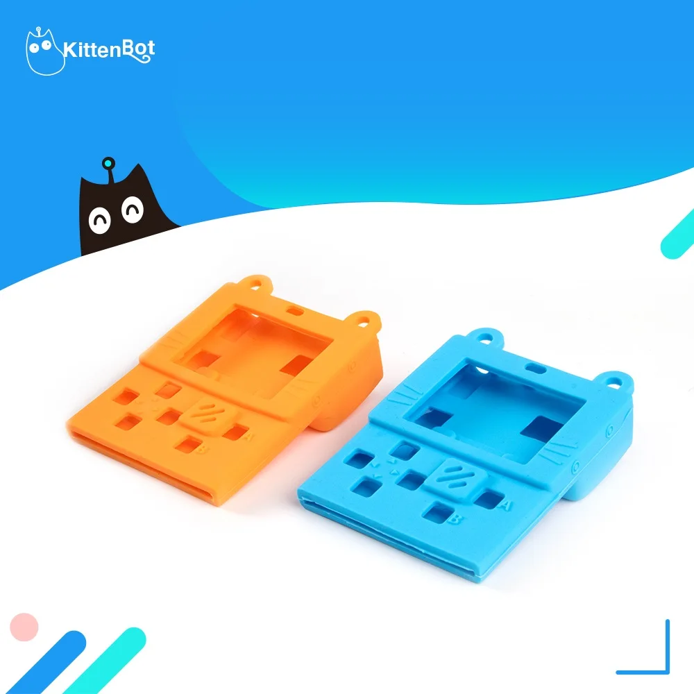 

Силиконовый мягкий защитный чехол KittenBot для Meowbit, кодируемая консоль, программируемый ручной плеер