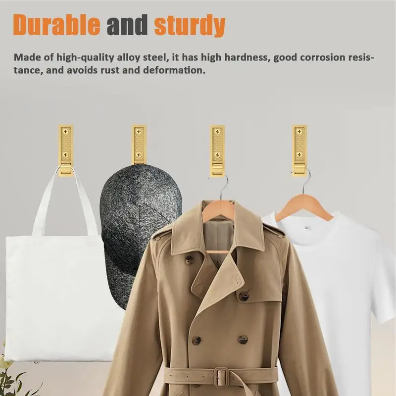 Складные Настенные крючки сверхпрочные настенные из цинкового сплава с винтами