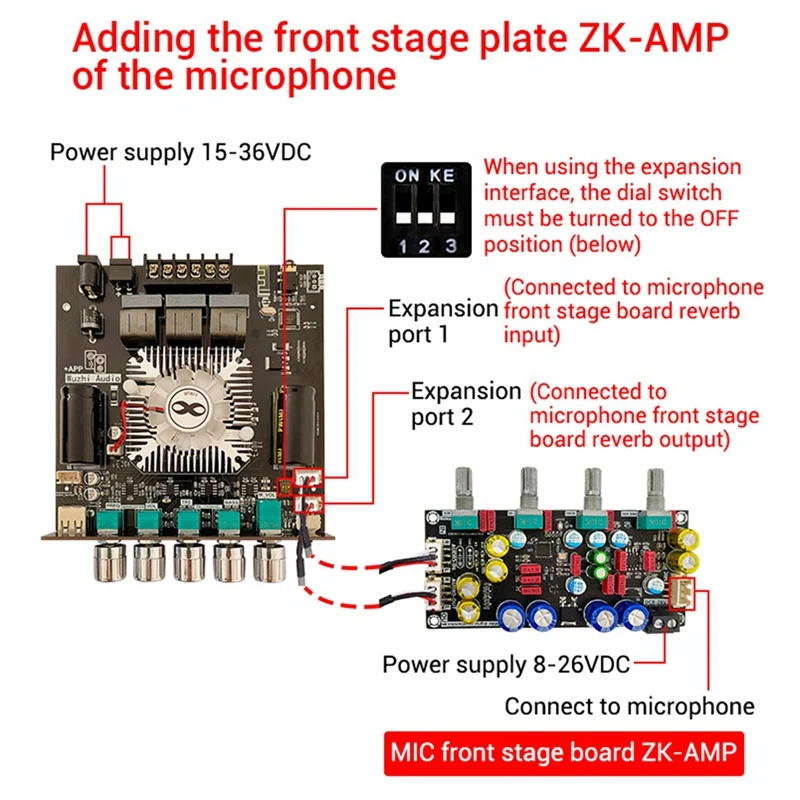 Плата усилителя мощности 2 1 каналов 2X160w + 220W сабвуфер TDA7498E