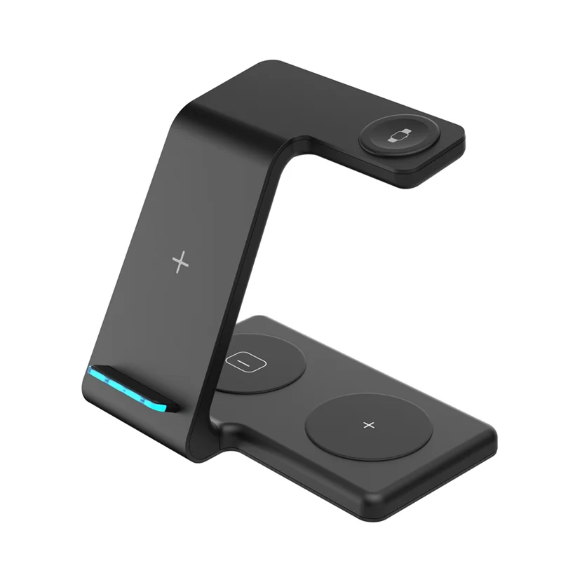 

4 in 1 Wireless Charger 15W Fast Charging Stand for IWatch iPhone 13 12 11 XS XR X 8(Black)