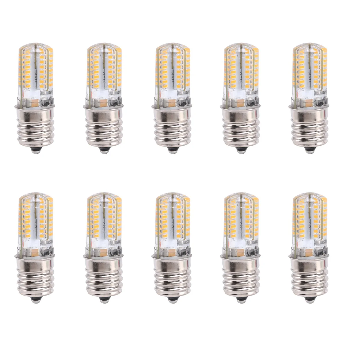 Фото BAAU 10X E17 цоколь 5 Вт 64 светодиодная лампа 3014 SMD свет теплый белый переменный ток 110 В-220 В №1