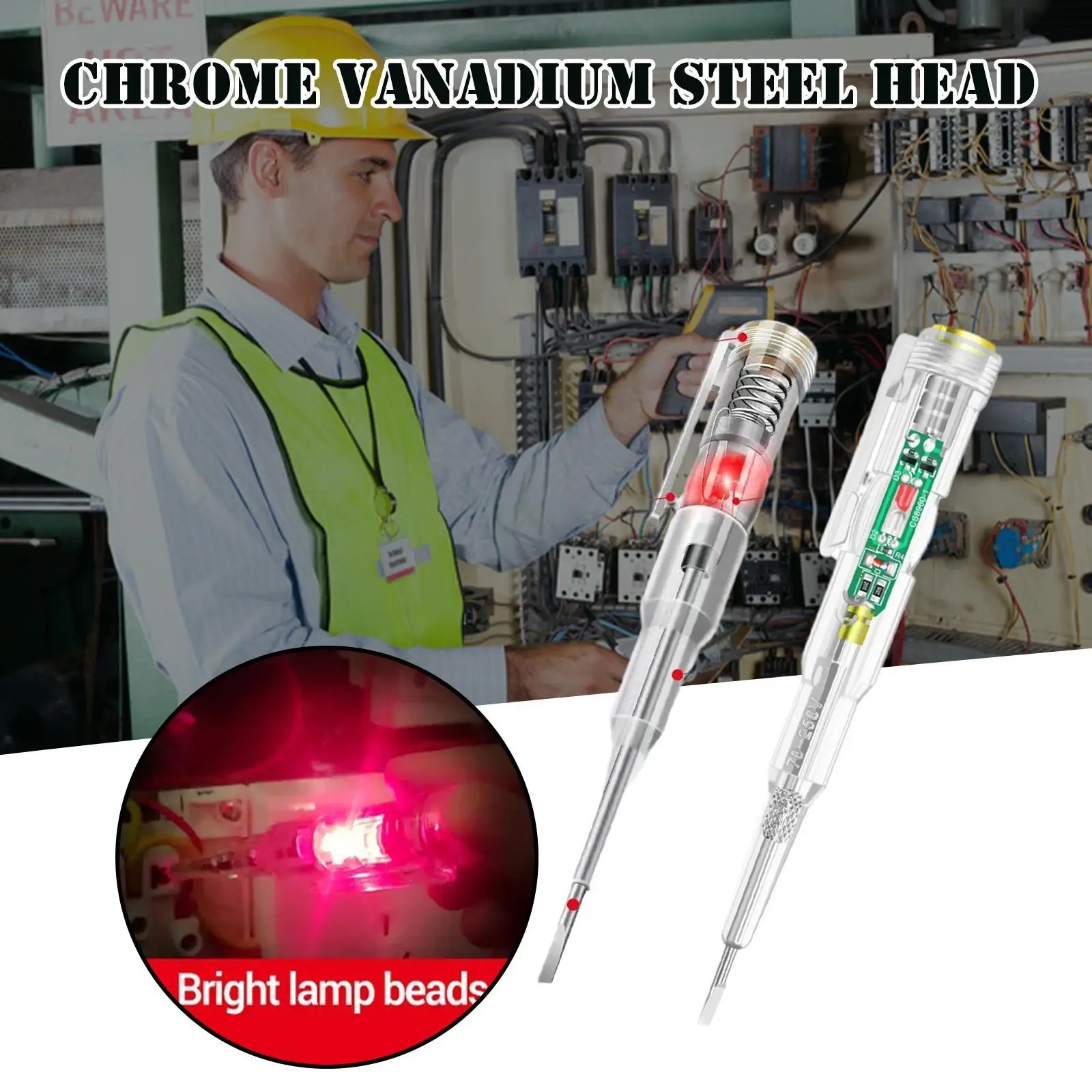 

Умная Ручка для проверки напряжения переменного тока, Бесконтактный индукционный карандаш, тестовая отвертка, цифровой индикатор, Электрический F6k6