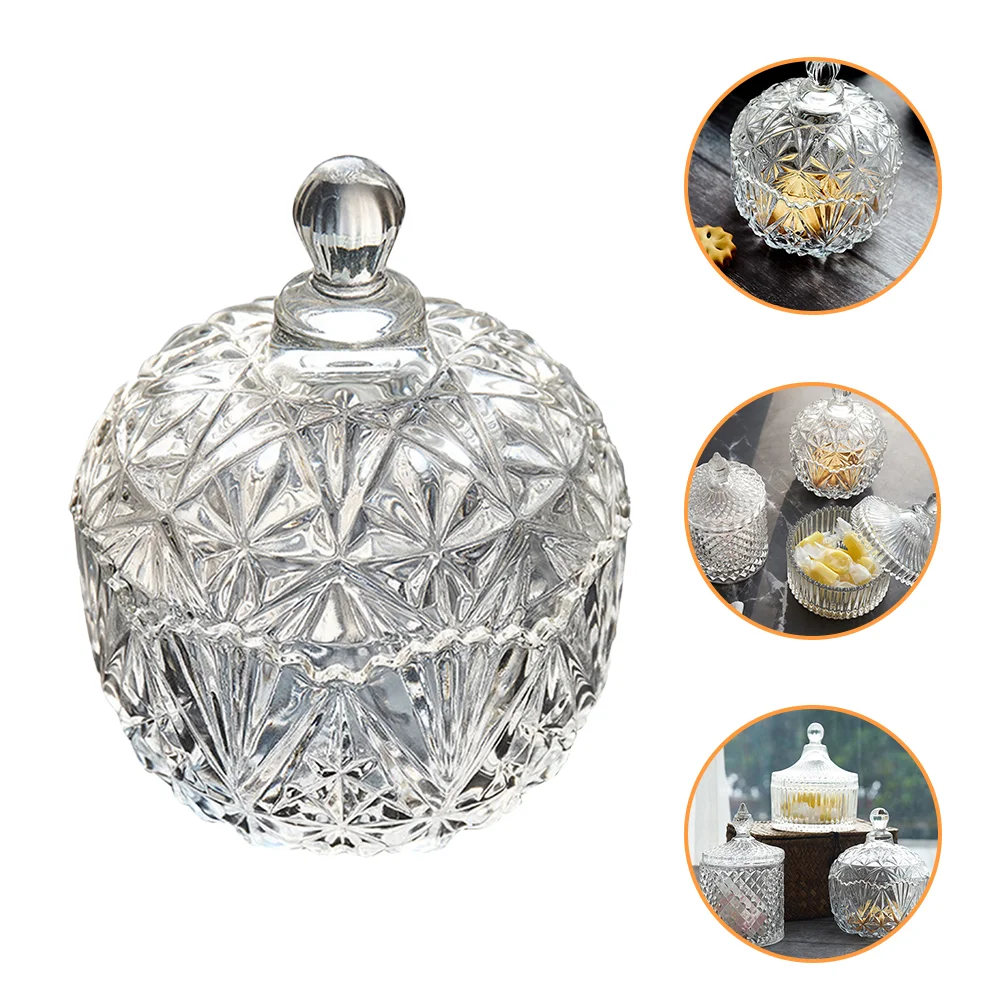 

Glass Candies Jar Jewelry Case Glass Storage Jar Exquisite Jewelry Container