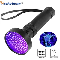 uv flashlight black light ultraviolet torch blacklight detector for dry pets urinepet stainsbed bug aa battery camping lamp
