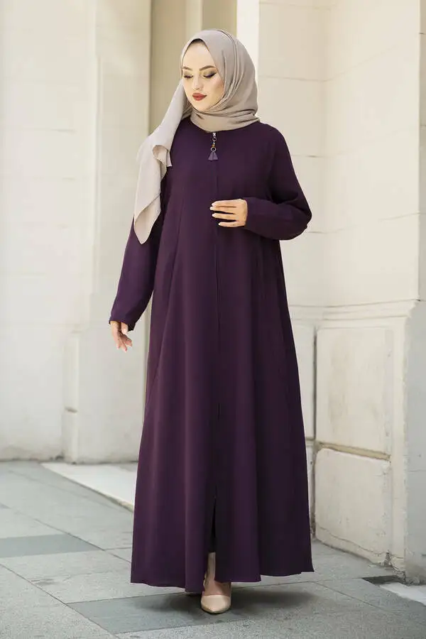 

Мусульманский женский наряд с рукавом реклана Ferace Damson istanbulstyles