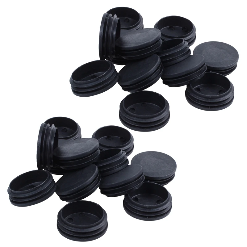 

Blanking End Round Tube Inserts Cap Cover 50Mm Dia Black 24 Pcs