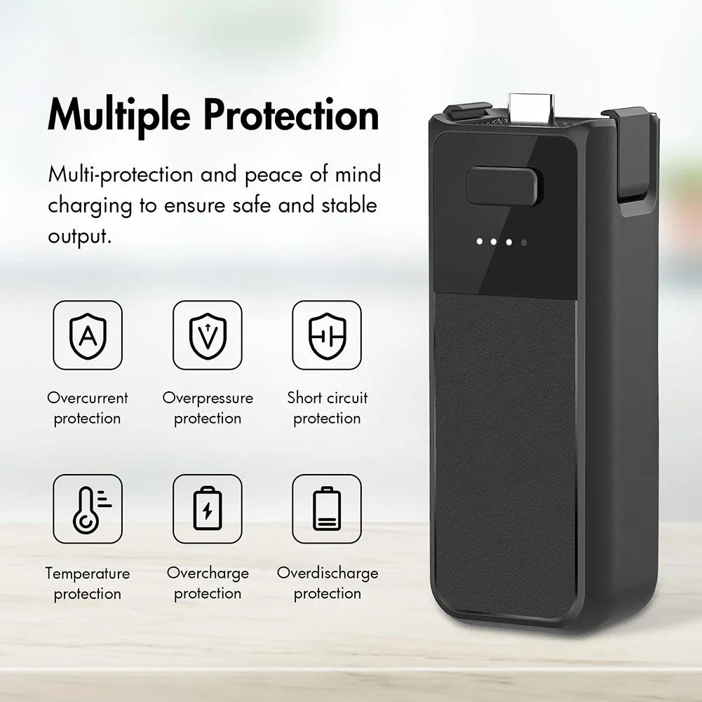 Power Bank для DJI Osmo Pocket 3 зарядное устройство мобильный внешний аккумулятор адаптер с