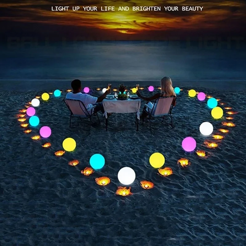 Напольная Светодиодная лампа для газона водонепроницаемый светящийся шар с