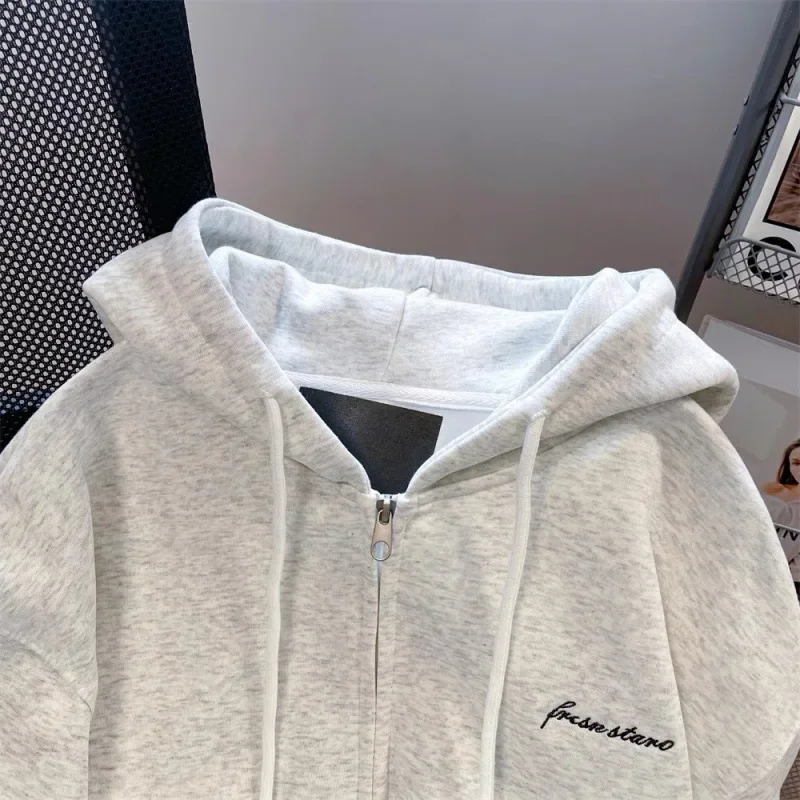 Винтажный повседневный кардиган с капюшоном женская осенне-зимняя новая