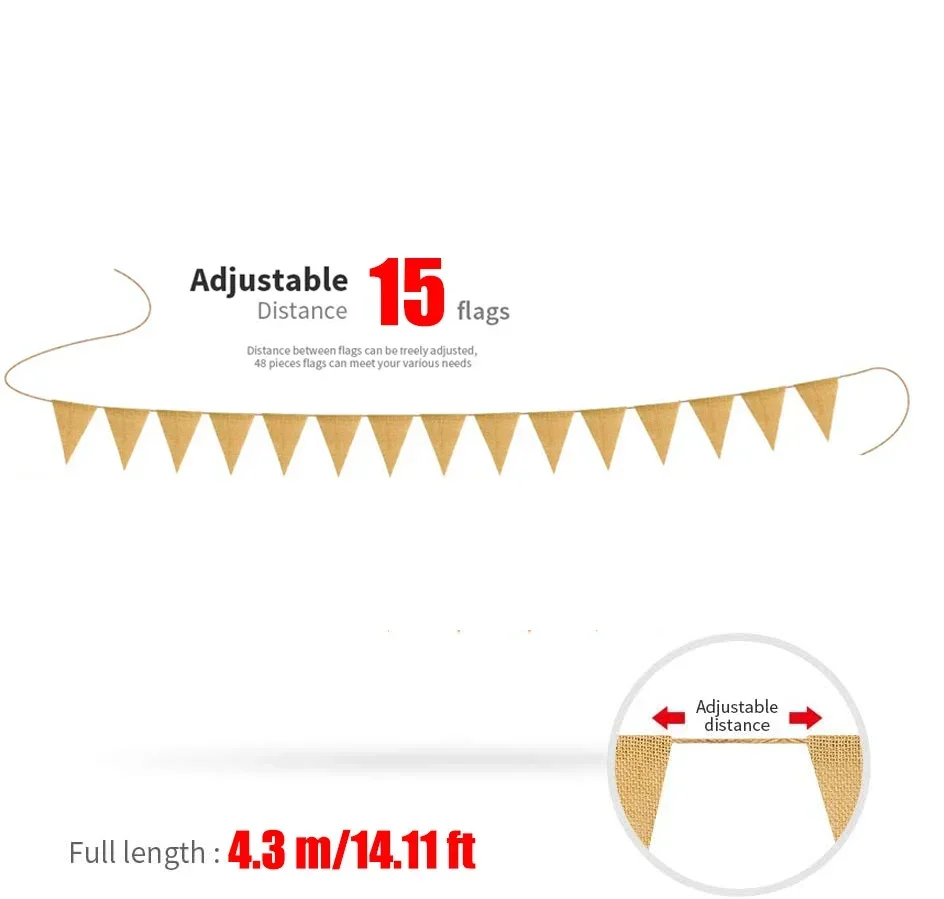 Винтажный Джутовый Гессианский Баннер 4 3 М С 15 Флагами Шпагат На Тему Страны