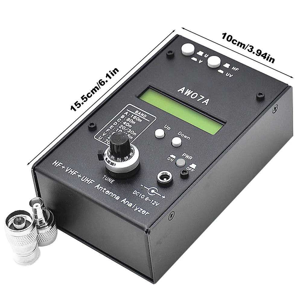 HF/VHF/UHF AW07A 1 5-470 МГц 160 м многодиапазонный антенный анализатор SWR измеритель тестер