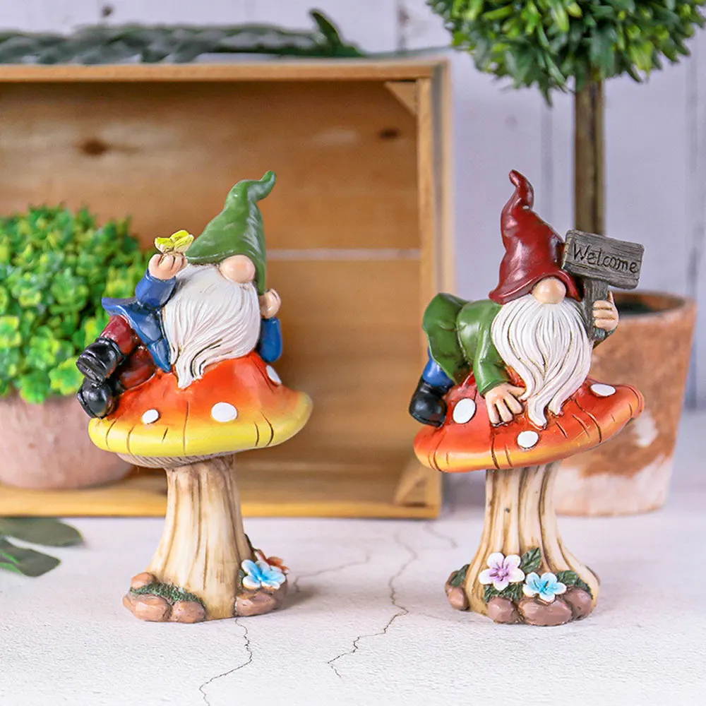 

Mini Resin Ornament Garden Faceless Elf Statue Miniature Dwarf Sculpture Home Garden Decoration Ornament Handicraft Gift