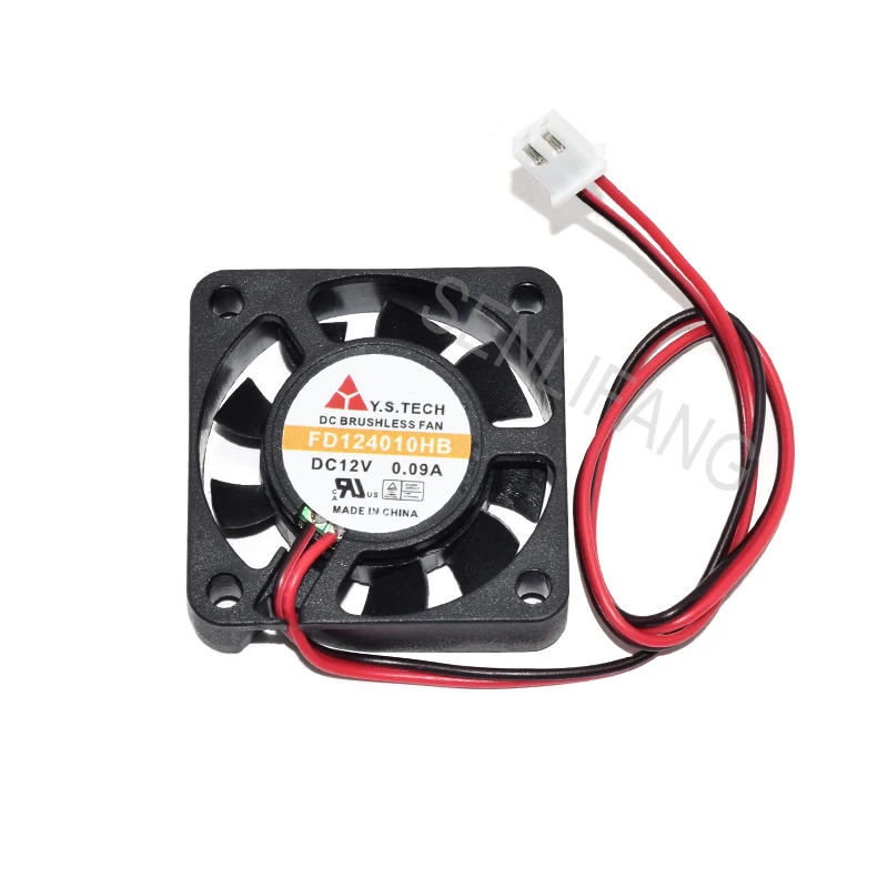 Квадратный охлаждающий вентилятор для Y.S.TECH FD124010HB 4010, 12 В, 0,09a, 4 см