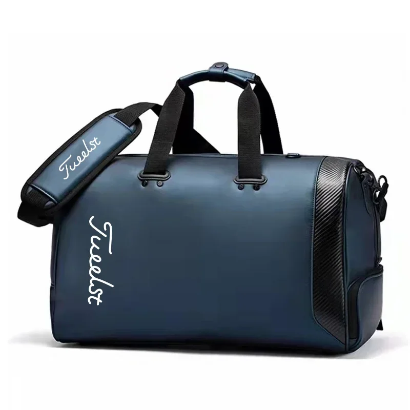 

Мужская сумка с вышивкой, брендовая сумка для гольфа из ПУ, водонепроницаемая сумка для одежды, вместительная независимая спортивная сумка для зоны обуви, Бостон