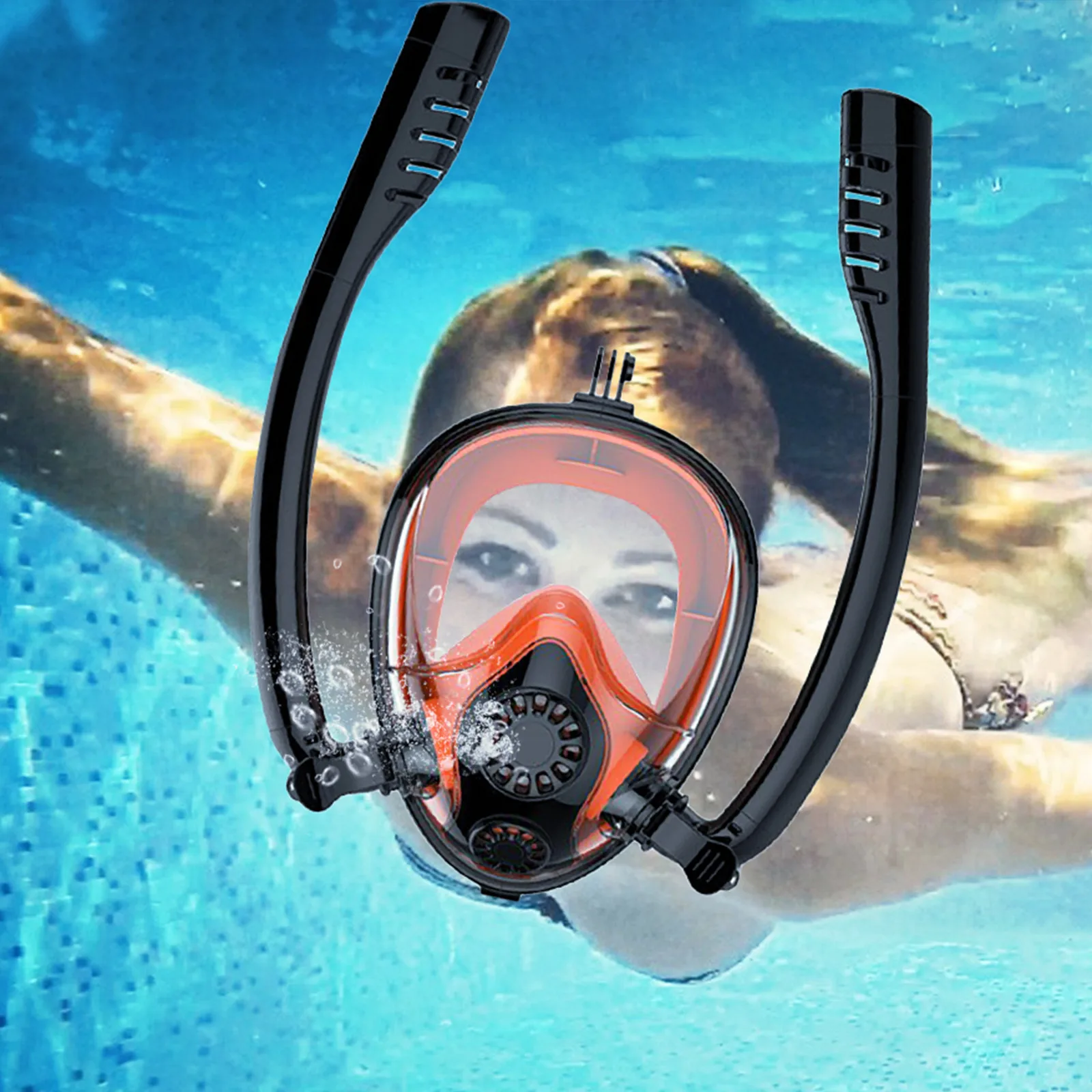 

Gel Mirror Full Dry Double Diving Hreathing Mask Silica Baby Float Neck Ring Bath Floating Toys for Pool for Kids