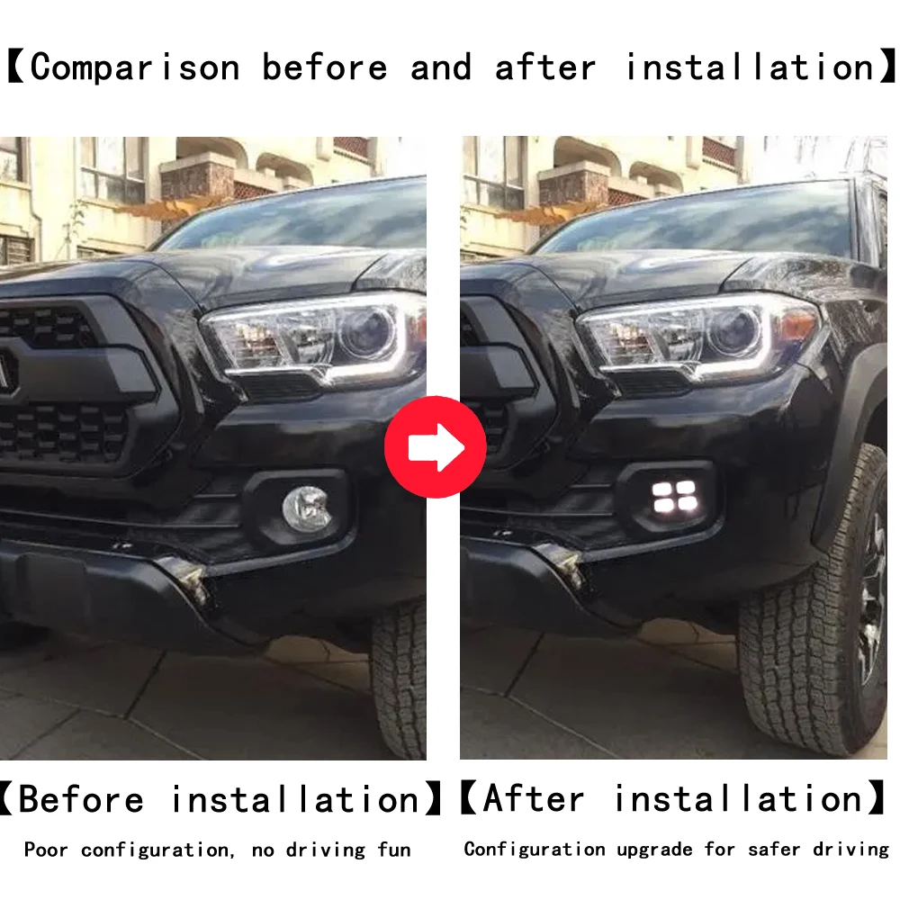 Автомобильные аксессуары для Toyota Tacoma 2016-2019 2020 2021 2022 передние противотуманные