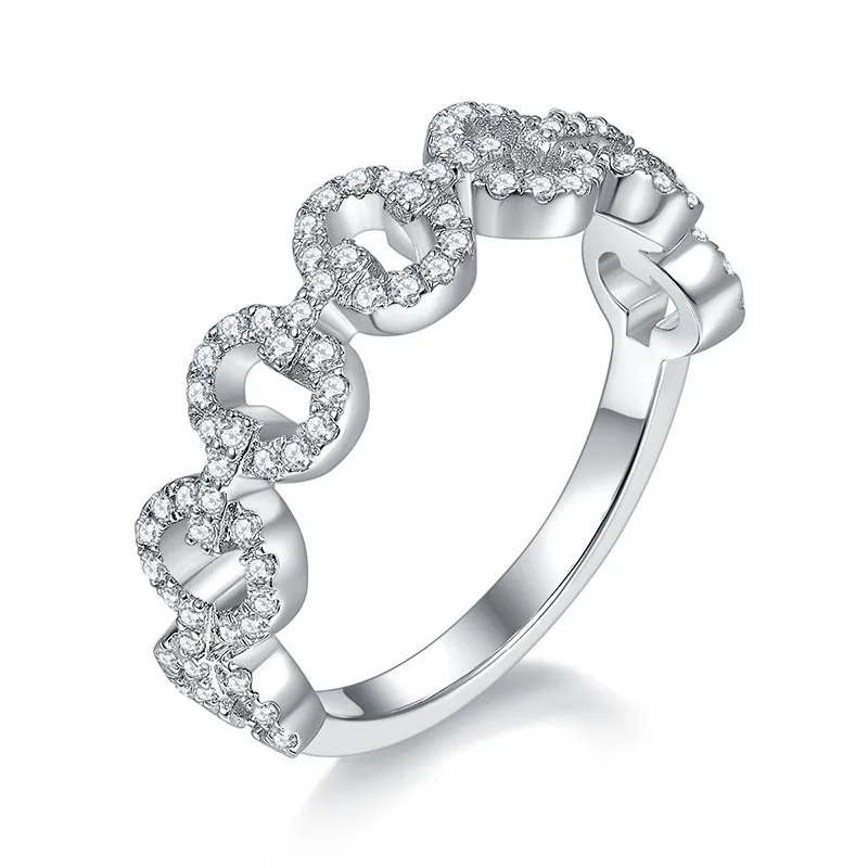 YUNTONG Lefei модное роскошное классическое кольцо с муассанитом и бриллиантом цвета D