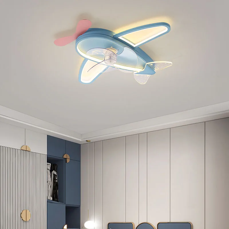 Детская комната лампа спальня Интеллектуальный встроенный вентилятор