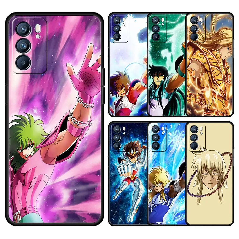 

Saint Seiya Knights of the Zodiac Case For Oppo A54 Reno7 SE Reno6 Pro Plus 5G Find X5 A53 A52 A9 2020 A95 A16 A76 A74 A12 Cover