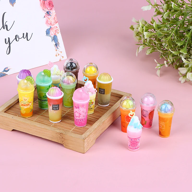 

1 шт. миниатюрный кукольный домик, ледяные напитки, молочный чай, модель чашки, кухонные аксессуары для украшения кукольного дома, детские игрушки для ролевых игр