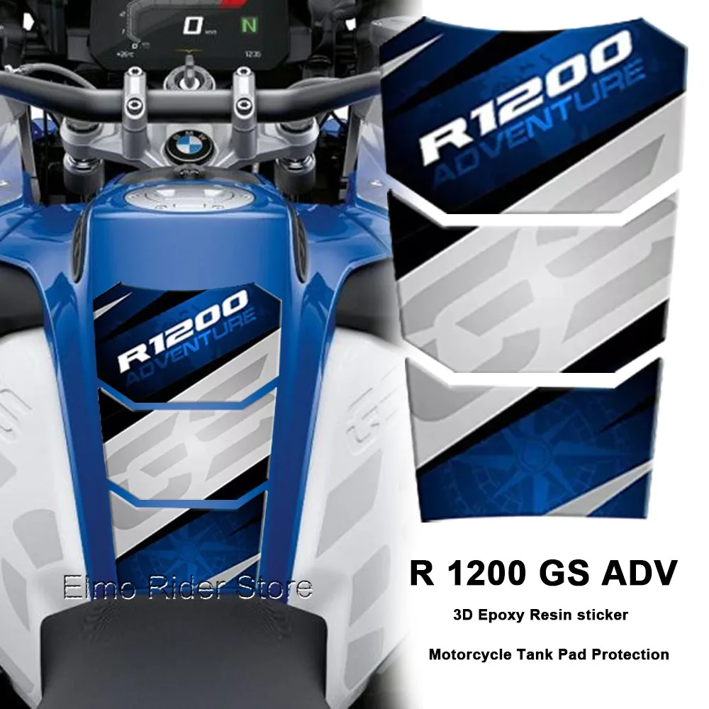 Фото Для BMW R 1200 GS ADV 2014-2018 мотоциклетная 3D полимерная наклейка на топливный бак, водостойкая, устойчивая к царапинам защитная наклейка №1