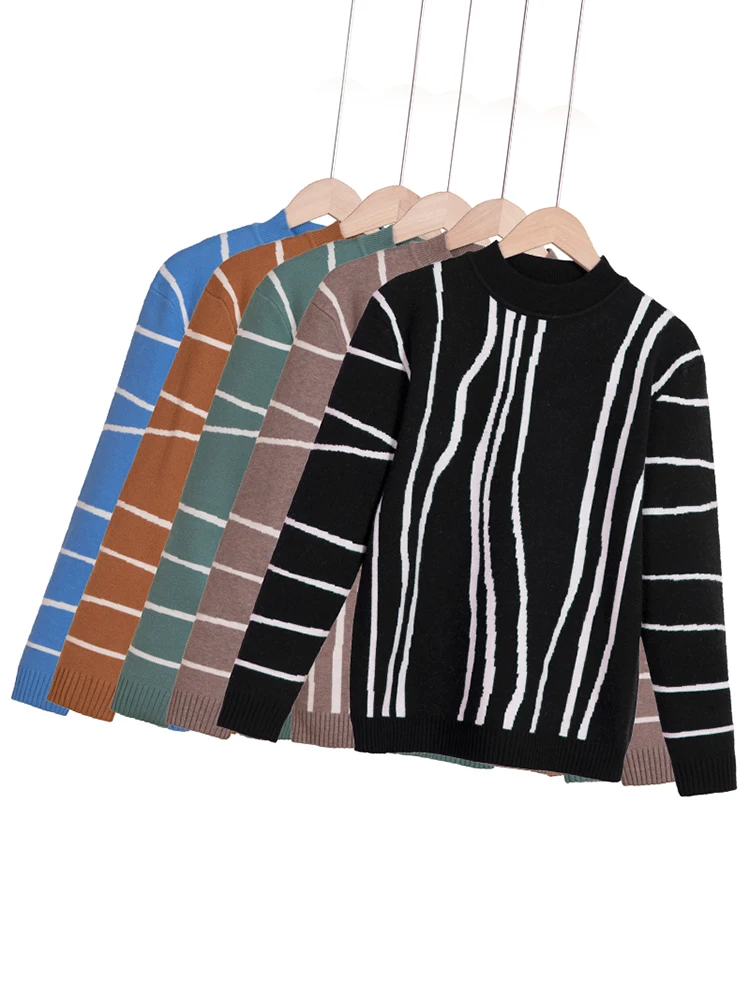 

Clothing Tops 2023 Blouses Woman Jumper Cropped Korean Fashion Long Sleeve Top Outerwear Style Pullover Basic Female Clothes