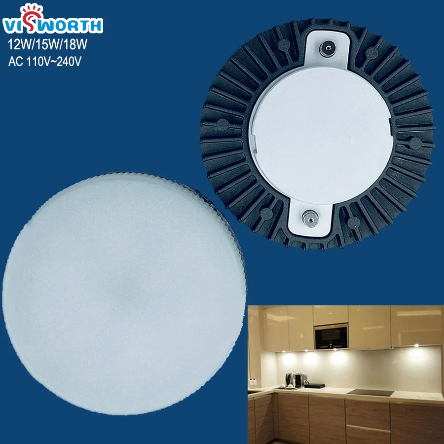 

VISWORTH Светодиодная лампа GX53 теплый/холодный белый 12/15/18 Вт