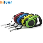 Рулетка-поводок для собак, нейлоновая долговечная Автоматическая удлиняющаяся, для прогулок и бега с щенками, 3 м, 5 м