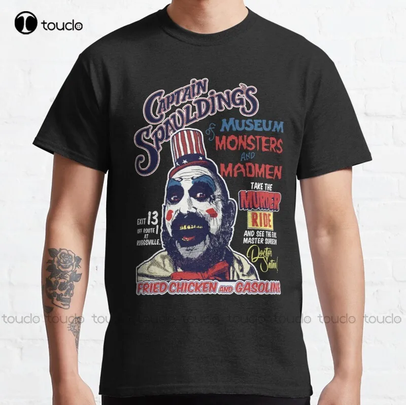 

New Captain Spaulding'S Museum Of Monsters And Madmen Classic T-Shirt Family Shirts S-5Xl Cotton Tee Shirt