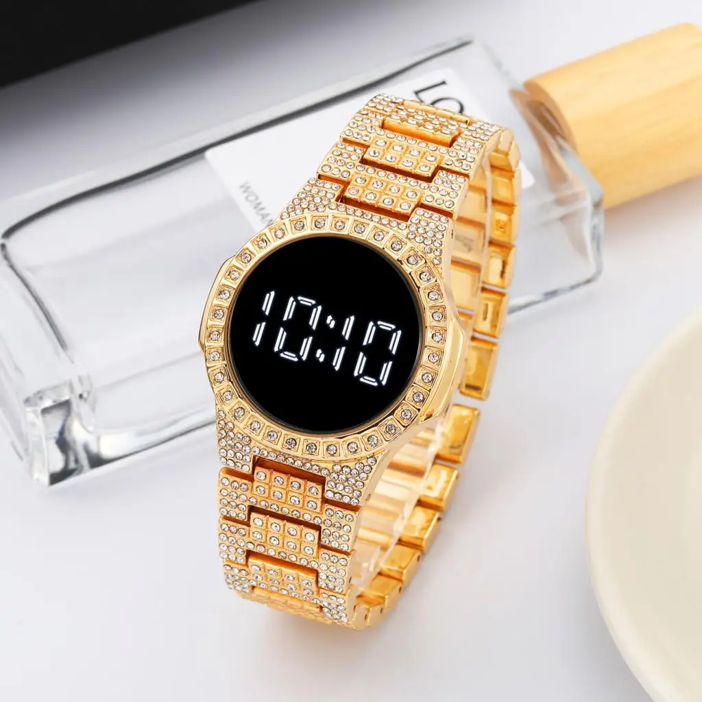 Fashion Women Led Digital Watches Luxury Brand Top Quality Stainless Steel Female Clcok Relogio Feminino clock digital 시계 uhren